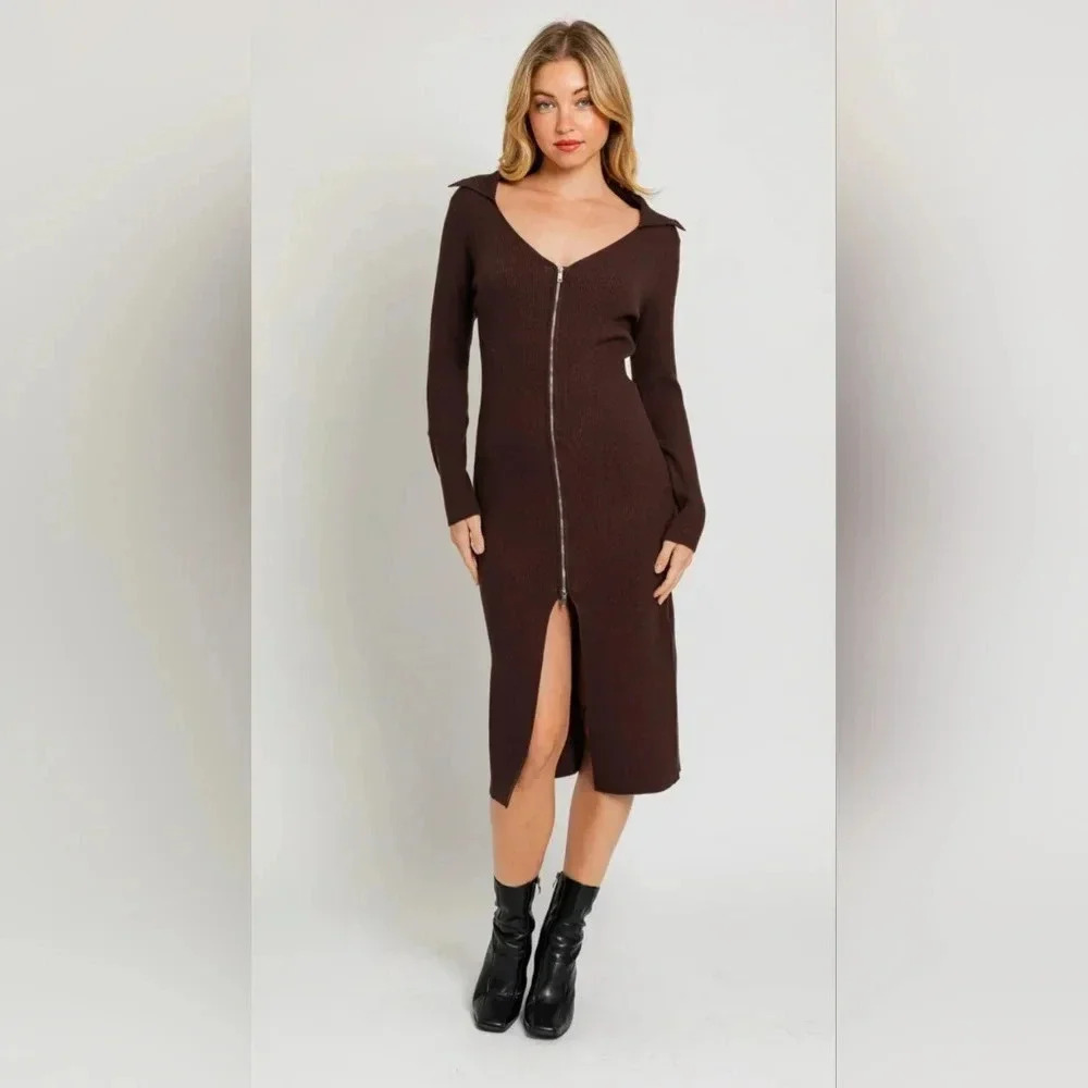 Elegant, Sexy Sweater Midi Dress #344-348